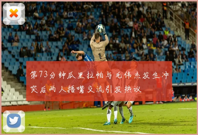 第73分钟瓜里拉帕与毛伟杰发生冲突后两人捂嘴交流引发热议